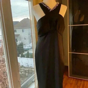 New black cocktail dress. Wedding, special occasion. Spring/summer season start
